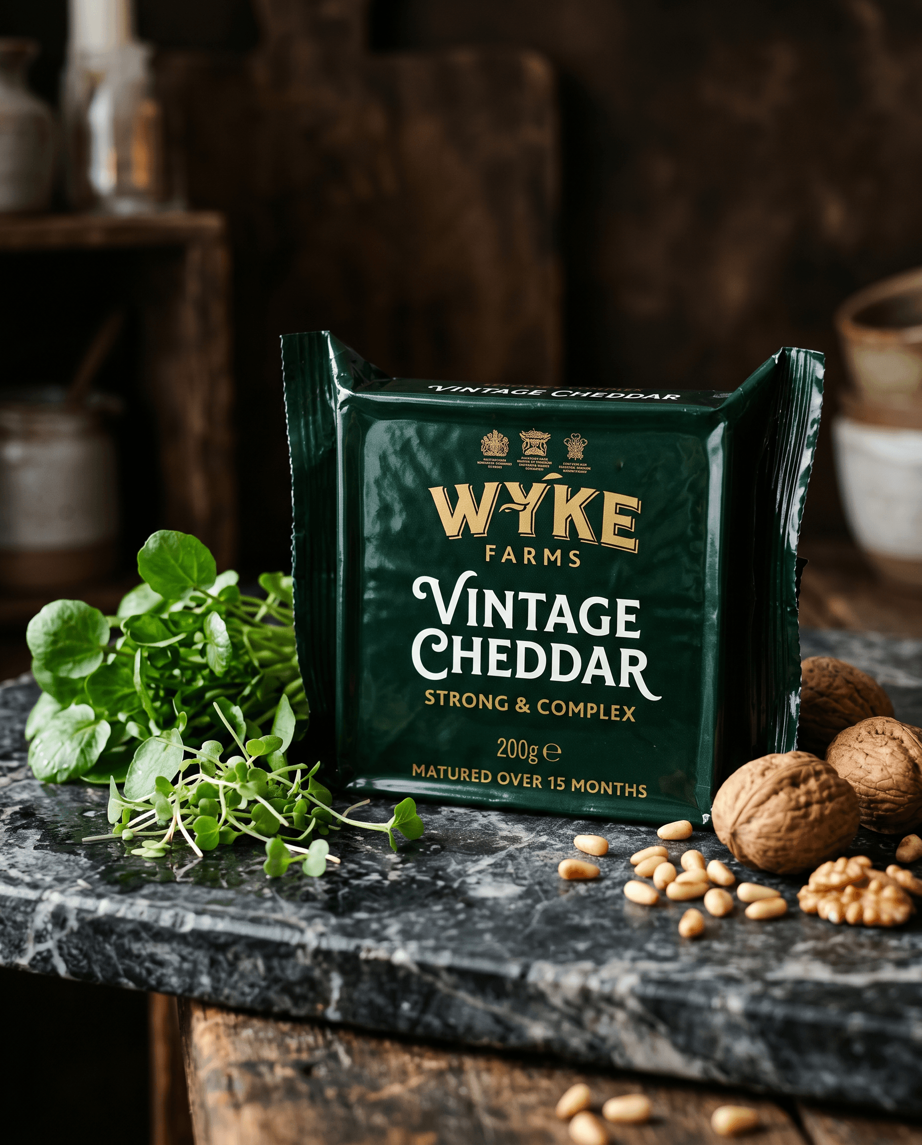 Сыр Чеддер винтажный Wyke, 200 г