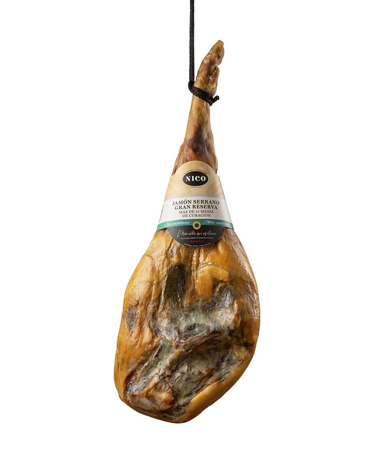 Хамон Серрано Nico Gran Reserva 18+ мес., нога 7–8 кг, с/к