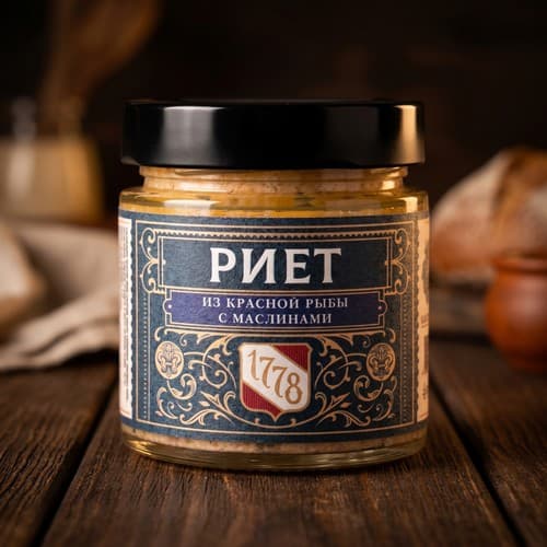 Риет из красной рыбы с маслинами, 170 г, Стейк Стор