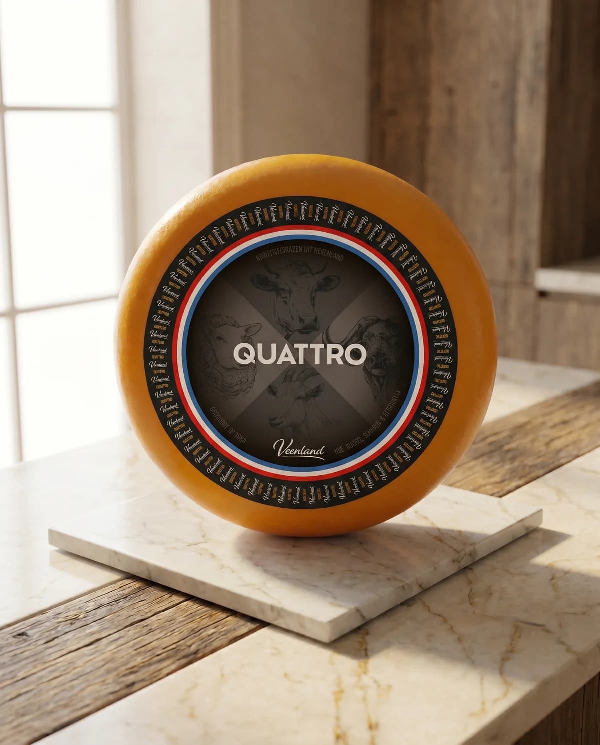 Сыр Гауда из 4 видов молока Veenmeester Quattro