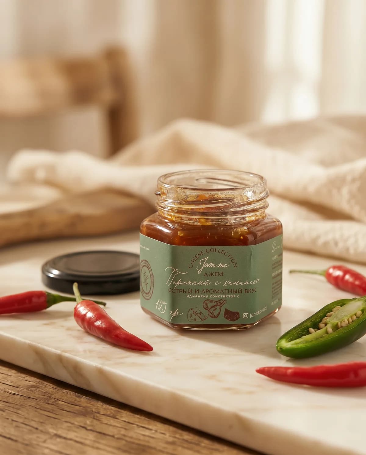 Джем Jam.me «Перечный с халапеньо», 125 г
