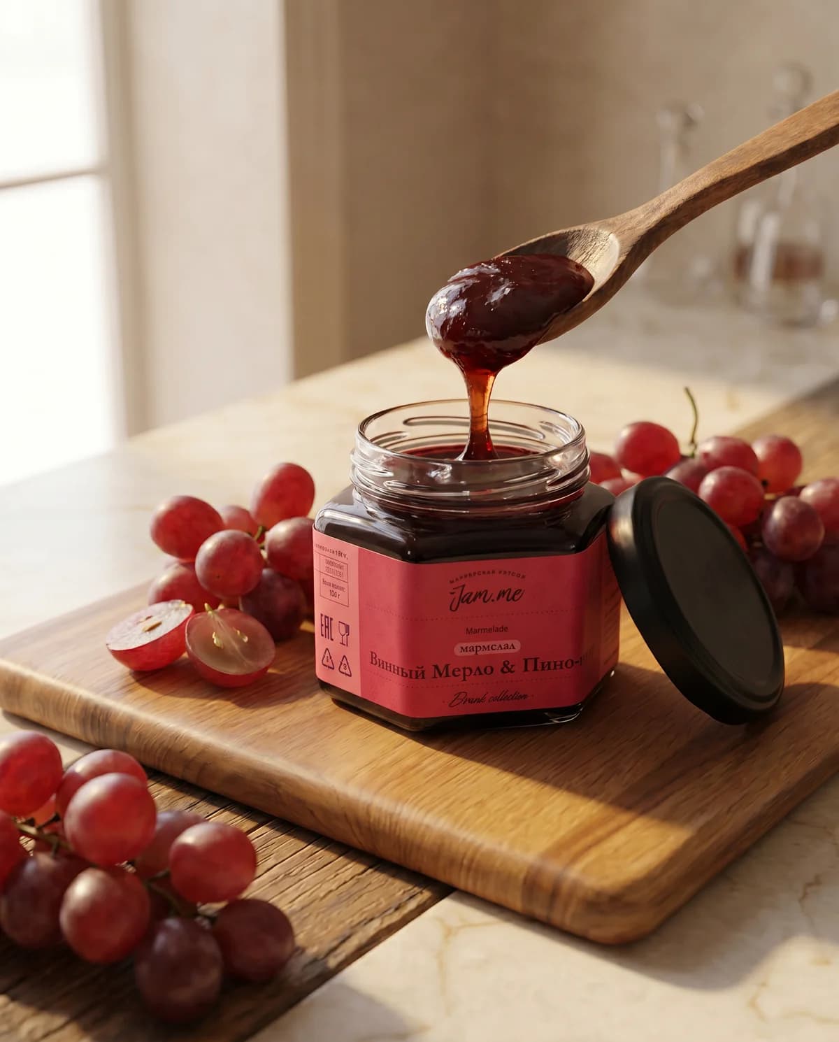 Джем-мармелад Jam.me «Винный: Мерло и Пино Нуар», 125 г