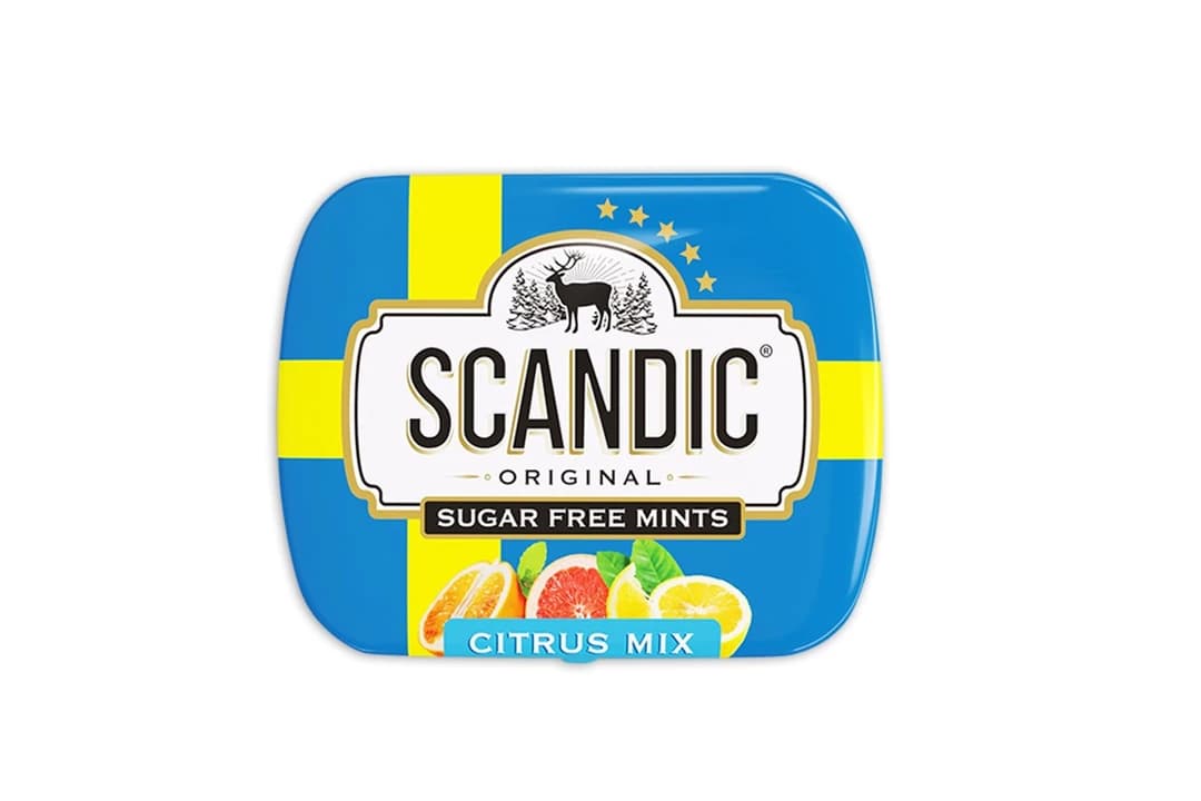 Конфеты SCANDIC без сахара Цитрусовый микс, ж/б 14г