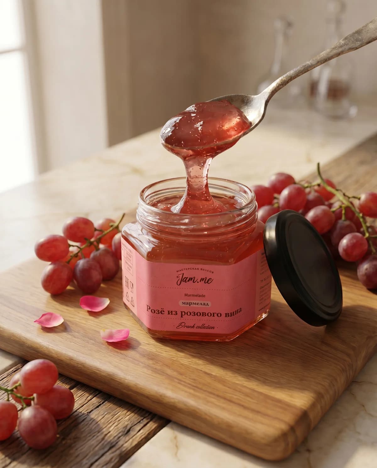 Мармелад Jam.me «Розе» из розового вина, 125 г