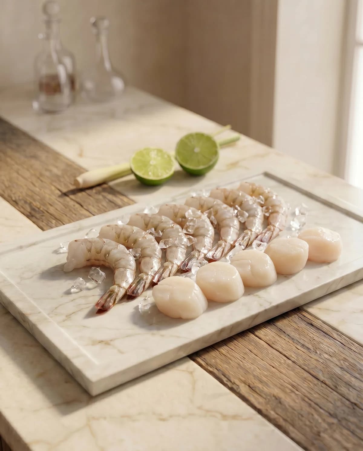 Микс морепродуктов для супа (креветки, гребешок), 200 г