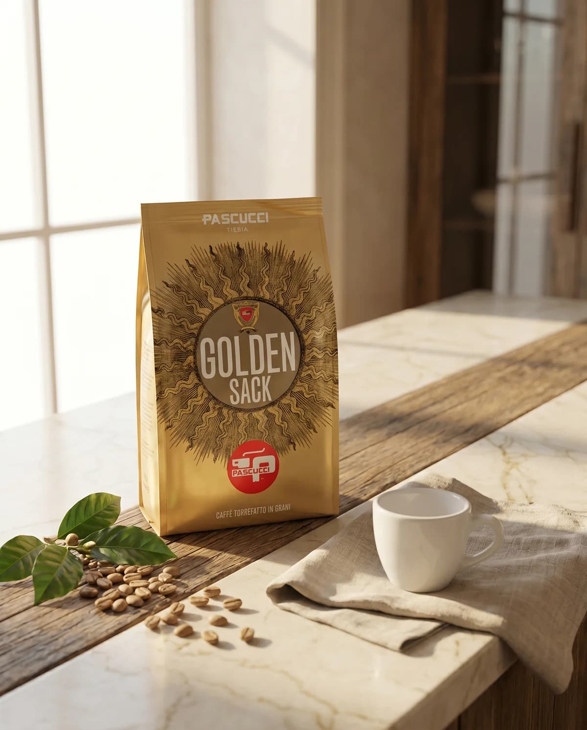 Кофе Pascucci Golden Sack, зерно, 250 г