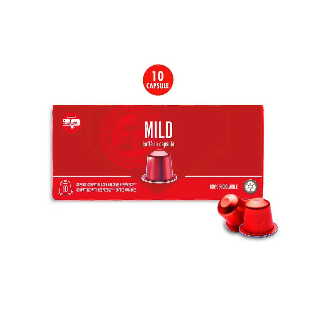 Кофе Pascucci Mild, капсулы Nespresso, 10 шт