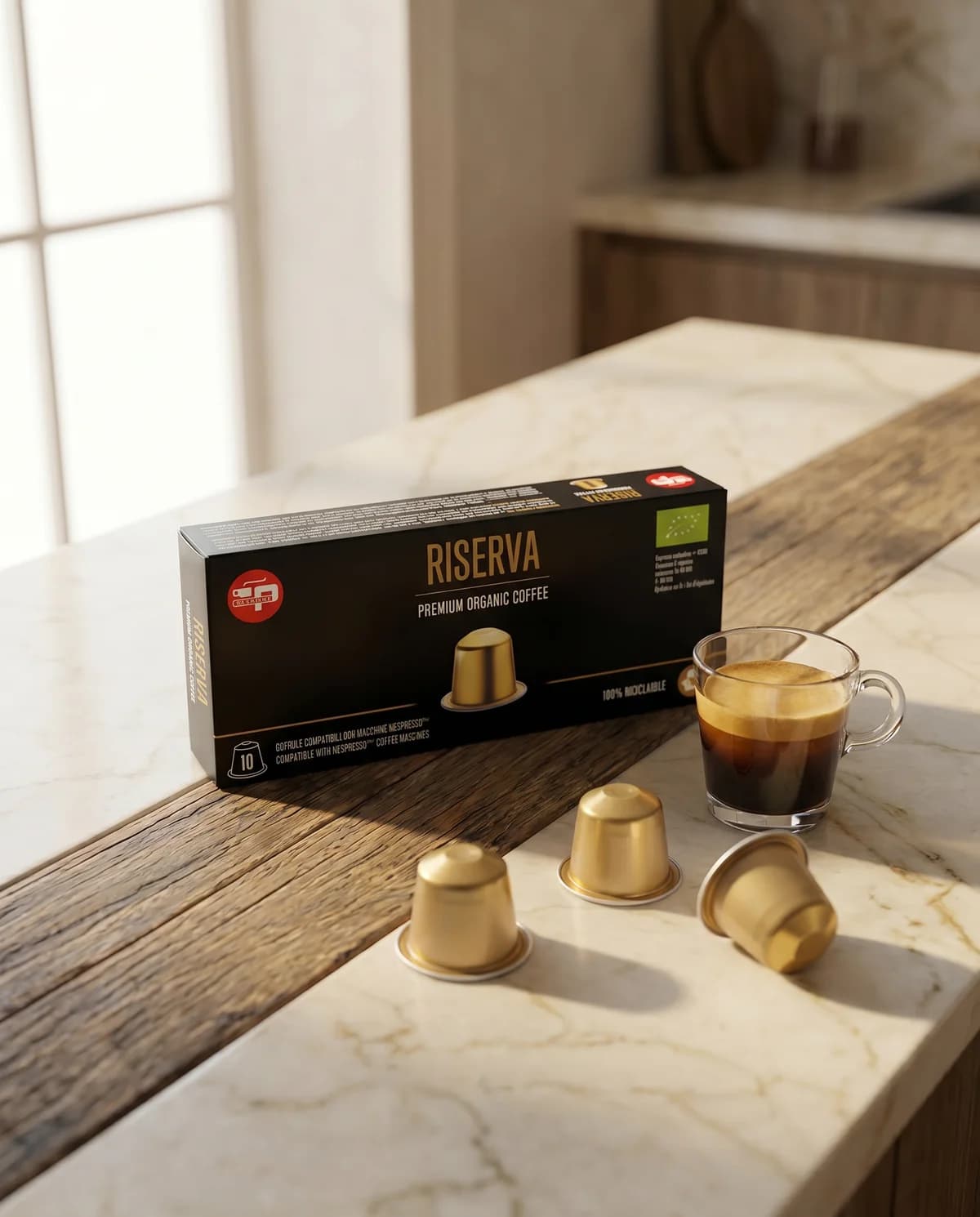 Кофе Pascucci Riserva Bio, капсулы Nespresso, 10 шт