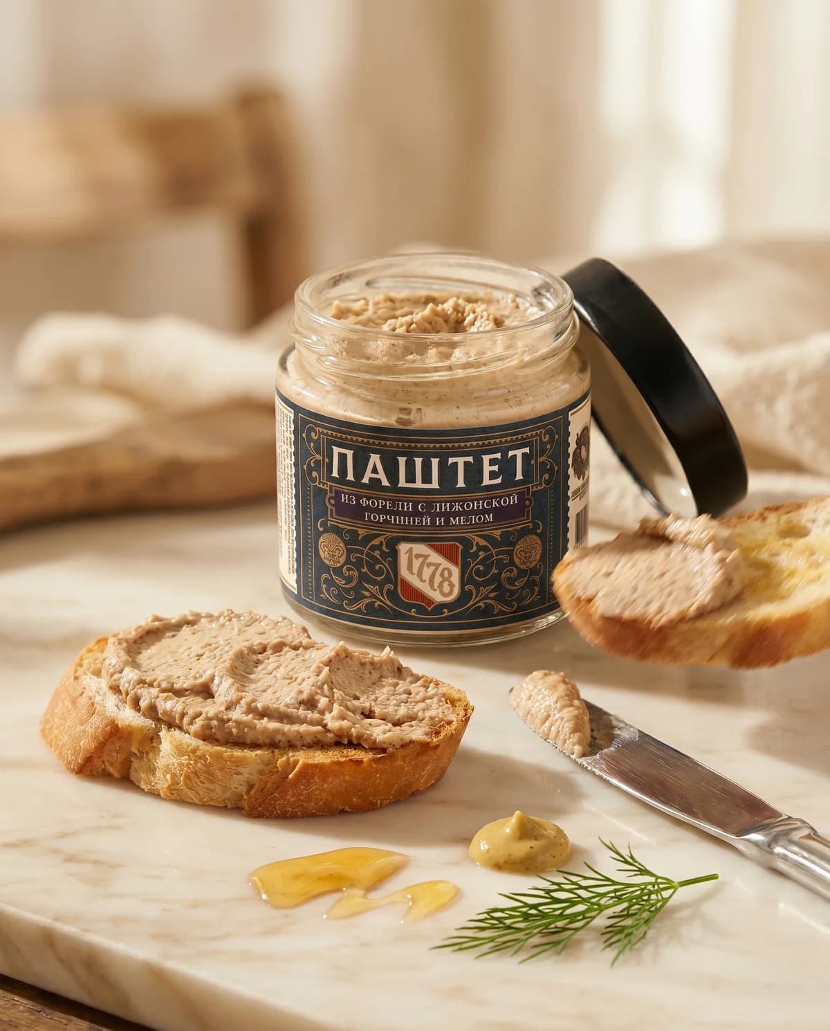 Паштет из форели с дижонской горчицей и мёдом, 170 г, Стейк Стор