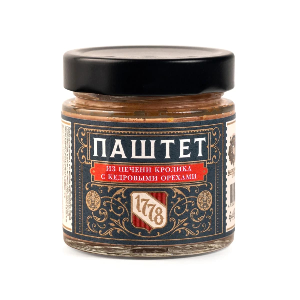 Паштет из печени кролика с кедровыми орехами, 170 г, Стейк Стор