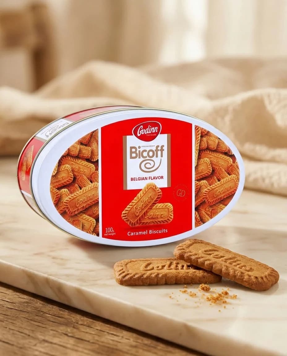 Печенье карамельное Godinn Bicoff, ж/б, 100г