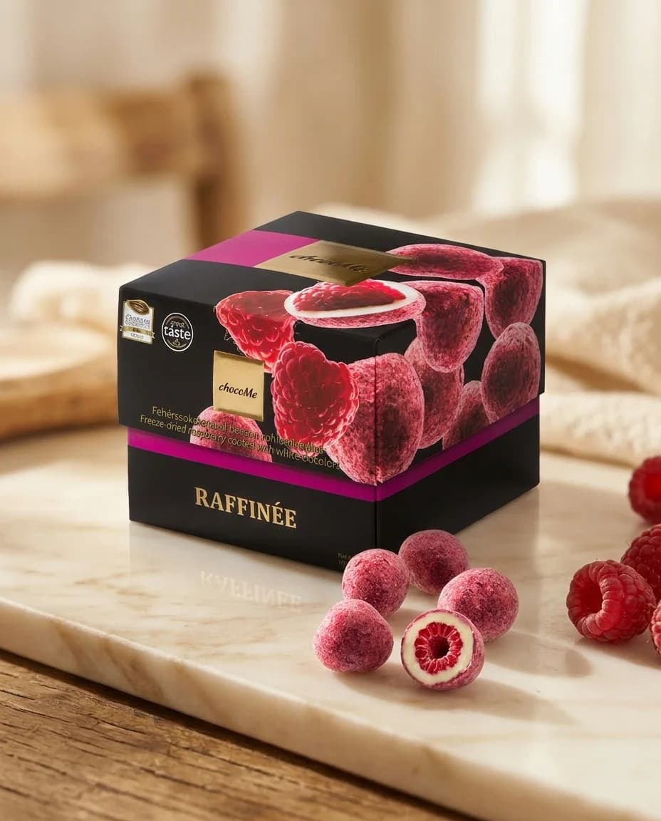 Драже chocoMe Raffinée: малина в белом шоколаде, 120 г