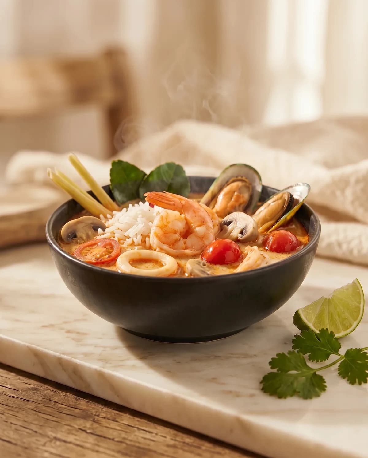 Суп Том ям с рисом, Рыбно-Вкусно, 350 г