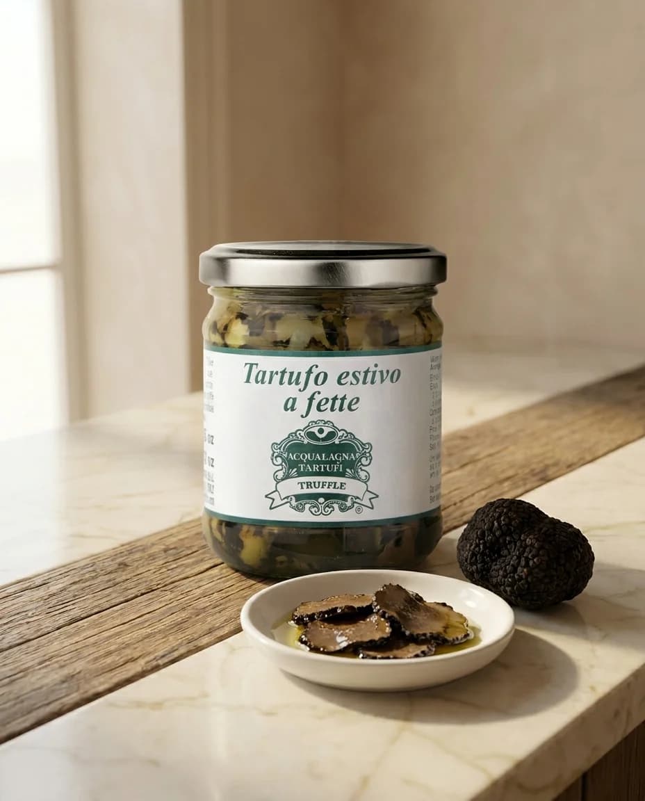 Слайсы чёрного летнего трюфеля Acqualagna Tartufi, 50 г